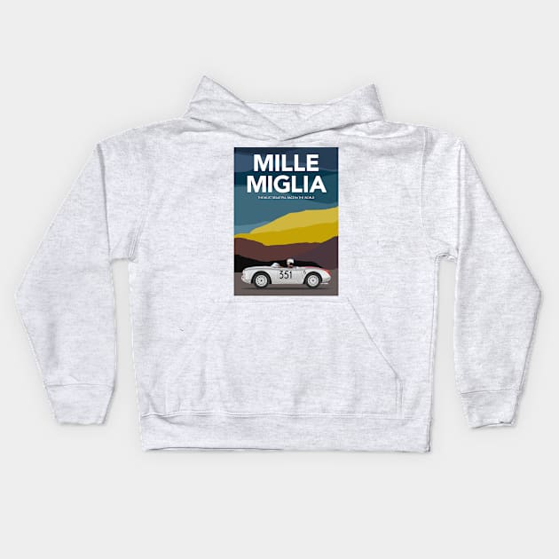 Mille Miglia Kids Hoodie by markvickers41